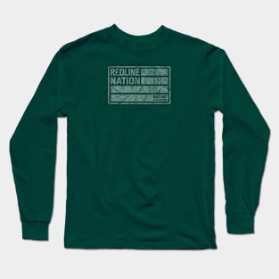 Redline Nation - Staff Car U.S. Army (Worn White on Army Green) Long Sleeve T-Shirt